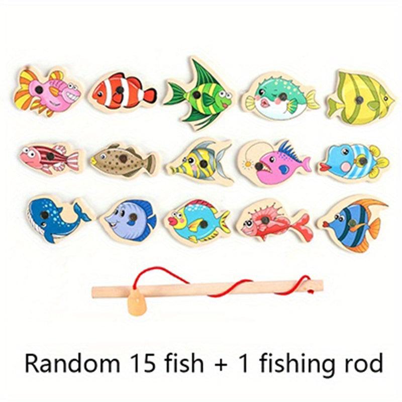 Montessori Toddler Fishing Game Magnetic Toys For 3 Years Old