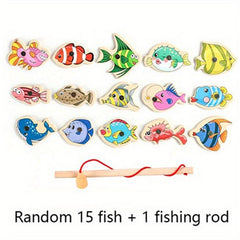 Montessori Toddler Fishing Game Magnetic Toys For 3 Years Old