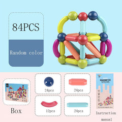 Magnetic Building Sticks Blocks Toys 3D Magnet Puzzle Kids Gift