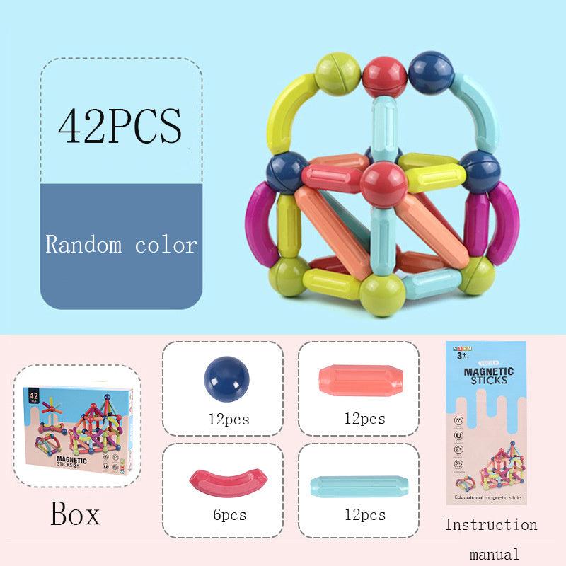 Magnetic Building Sticks Blocks Toys 3D Magnet Puzzle Kids Gift