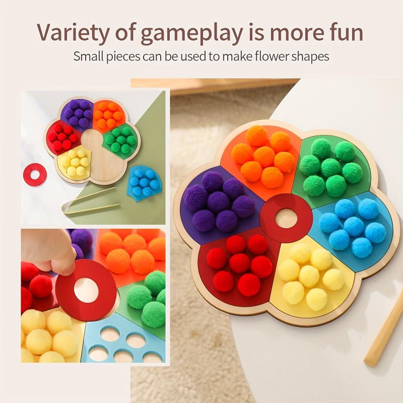 Montessori Wooden Rainbow Ferrules for Kids