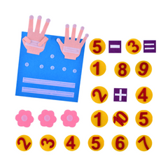 Montessori Felt Finger Numbers Math Toy - Early Learning Counting