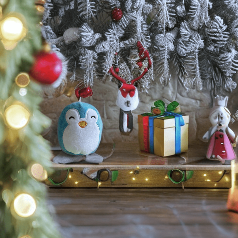 Christmas Cartoon Plush Doll Ornament - Silly Animal Gift