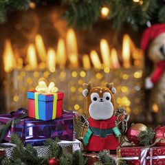 Christmas Cartoon Plush Doll Ornament - Silly Animal Gift