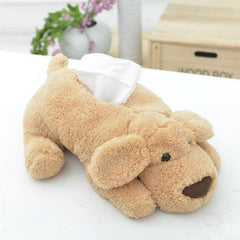 Dog Style Plush Tissue Cover Paper Holder Plush Toy Home Decor
