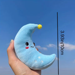 Sun Moon Stars Cloud Plush Pendant Keychain Doll Backpack