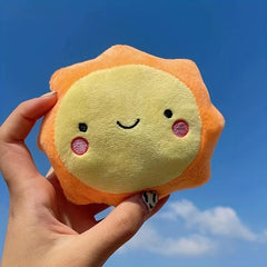 Sun Moon Stars Cloud Plush Pendant Keychain Doll Backpack