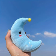 Sun Moon Stars Cloud Plush Pendant Keychain Doll Backpack