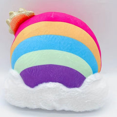 7 in Rainbow Throw Pillow Plush Toy Sleeping Doll Gift