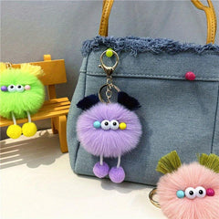 Plush Doll Key Chain Bag Pendant Ugly Cartoon Doll Car Key Pendant