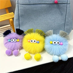 Plush Doll Key Chain Bag Pendant Ugly Cartoon Doll Car Key Pendant