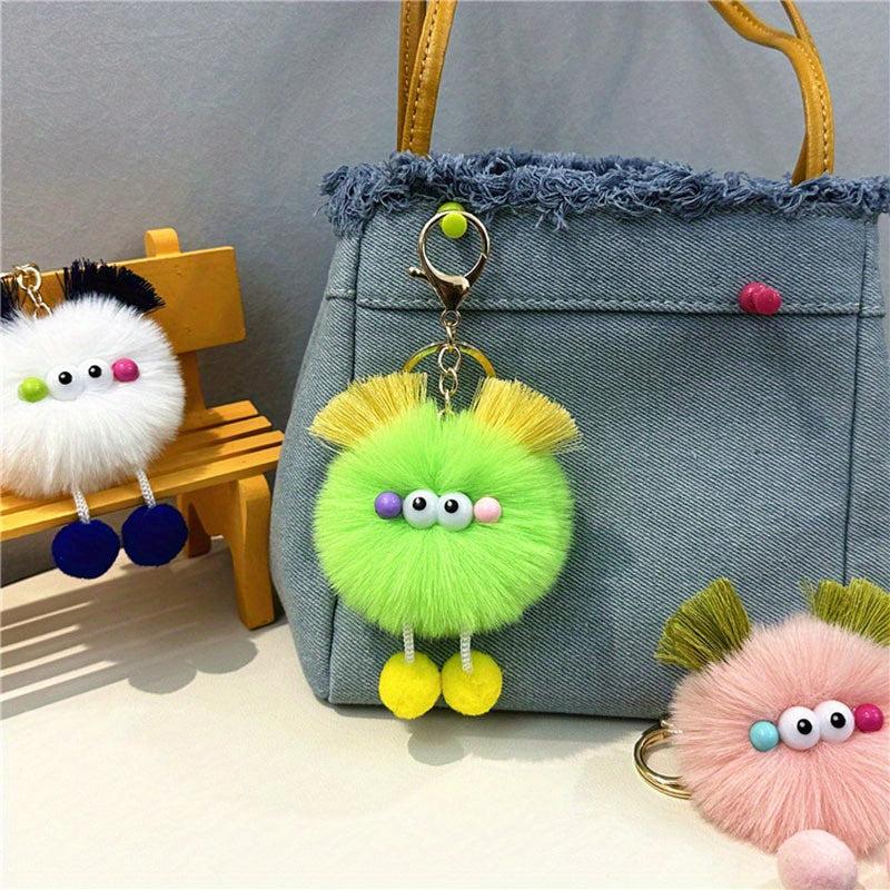 Plush Doll Key Chain Bag Pendant Ugly Cartoon Doll Car Key Pendant