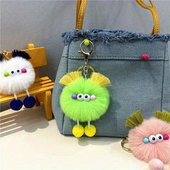 Plush Doll Key Chain Bag Pendant Ugly Cartoon Doll Car Key Pendant