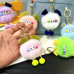 Plush Doll Key Chain Bag Pendant Ugly Cartoon Doll Car Key Pendant