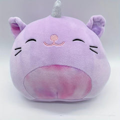 High Cartoon Rainbow Unicorn Kitten Plush Toy Pillow