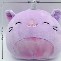 High Cartoon Rainbow Unicorn Kitten Plush Toy Pillow