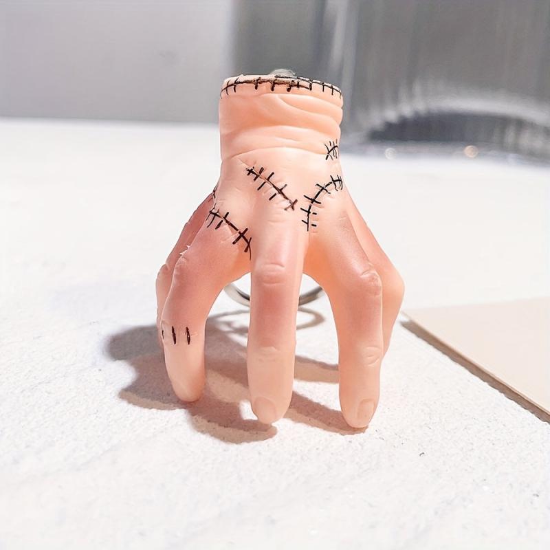 Scary Hand Cartoon Character Keychain Pendant Keyring