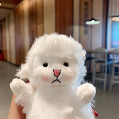 Cute Sheep Plush Key Chain Bell School Bag Pendant Doll Girl Gift