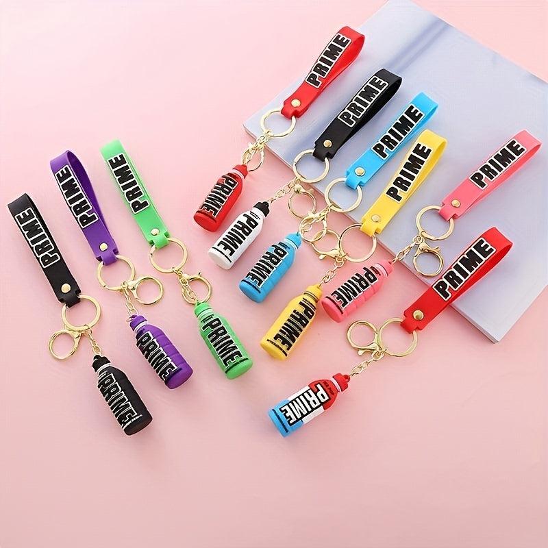 Beverage Bottle Keychain Car Key Pendant Couple Bag Pendant