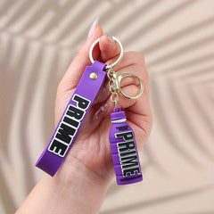 Beverage Bottle Keychain Car Key Pendant Couple Bag Pendant