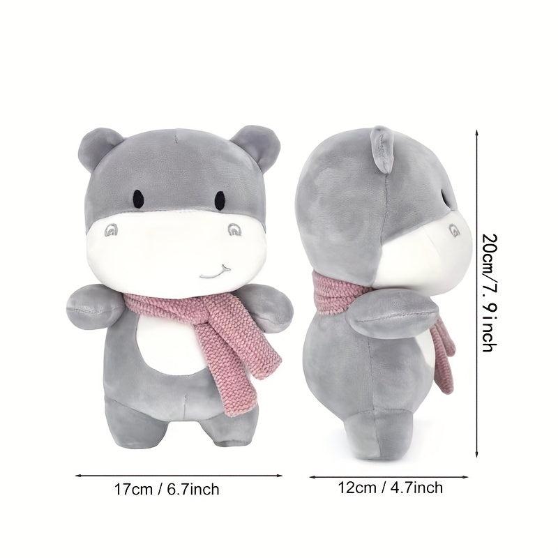 Small Animal Plush Doll Toy With Scarf Comfort Doll Plush Toy