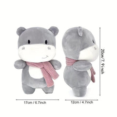 Small Animal Plush Doll Toy With Scarf Comfort Doll Plush Toy