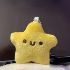 Plush Stars Keychain Squeaky Doll Backpack Toy
