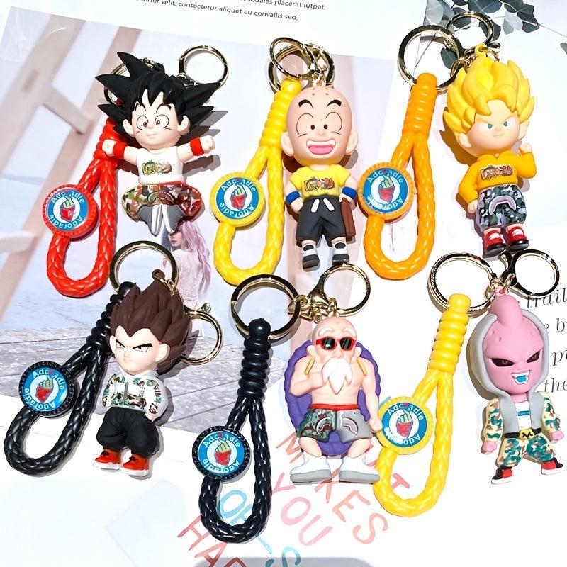 Anime Seven Dragon Bead Keychain Doll Pendant Car Keychain Small Gift