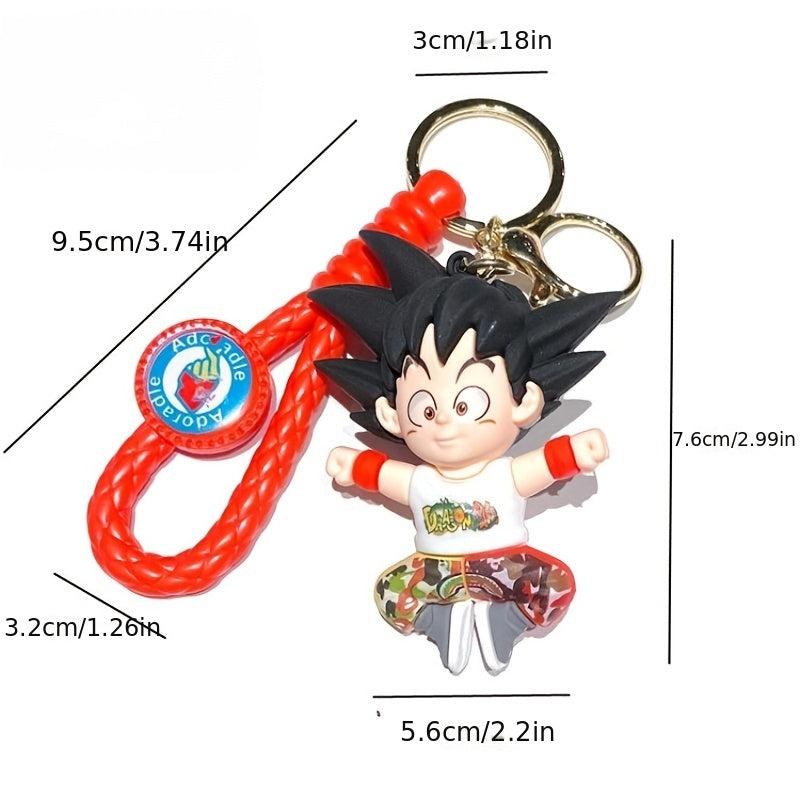 Anime Seven Dragon Bead Keychain Doll Pendant Car Keychain Small Gift