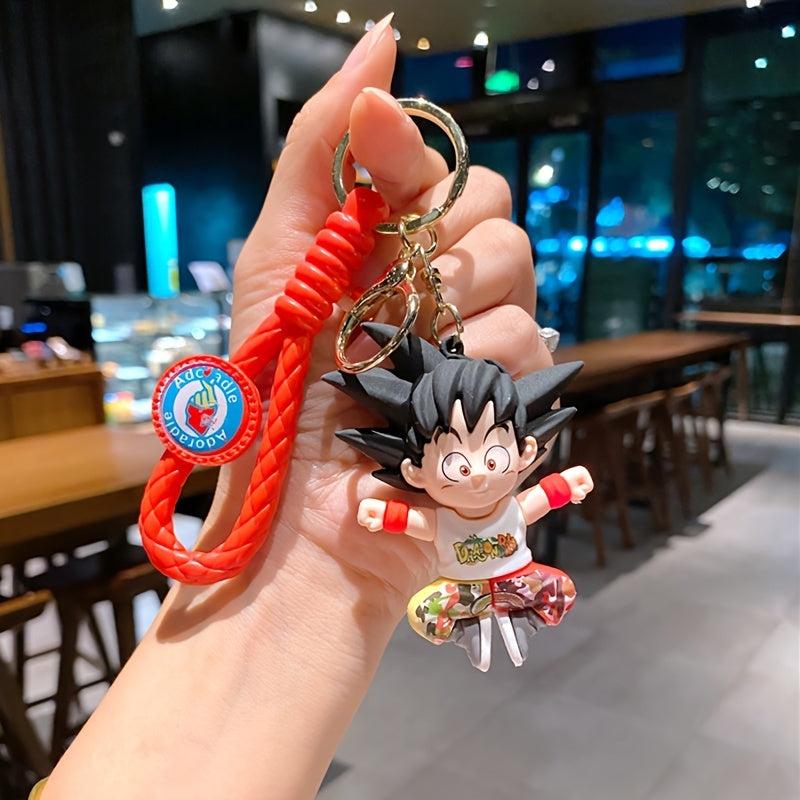 Anime Seven Dragon Bead Keychain Doll Pendant Car Keychain Small Gift