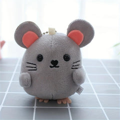 Grey Little Mouse Plush Pendant Animal Holiday Gift