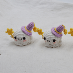 Small Ghost Hand-knitted Keychain Bag Car Pendant Gift