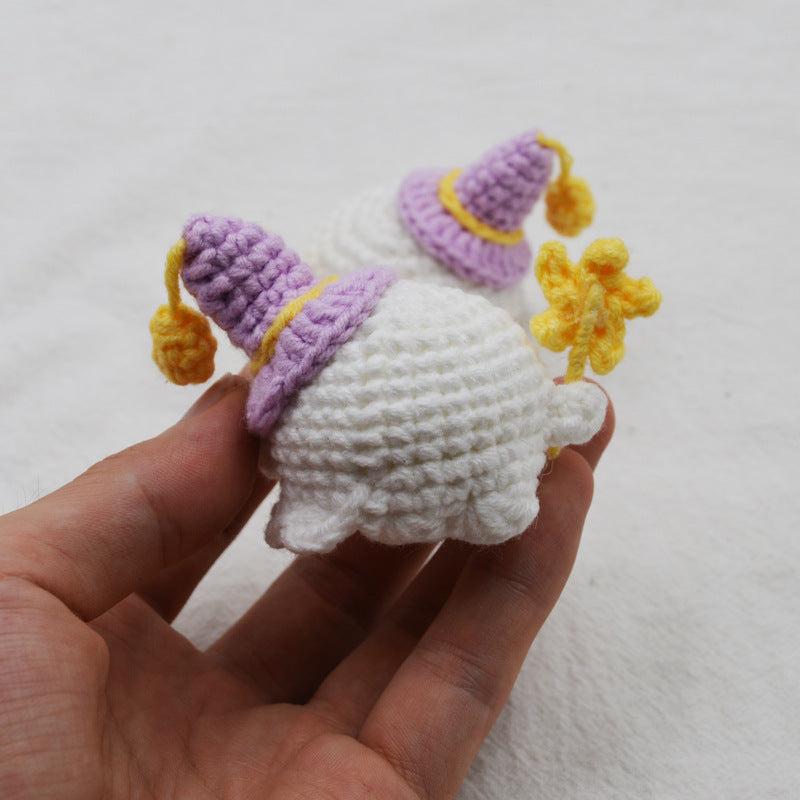 Small Ghost Hand-knitted Keychain Bag Car Pendant Gift