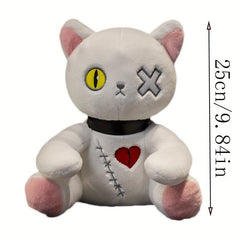 84in Cat Plush Doll Stuffed Gothic Rock Style Bag Halloween Plush Toy