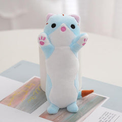 Long Strip Kitten Plush Toy Keychain Doll Bag Ornament