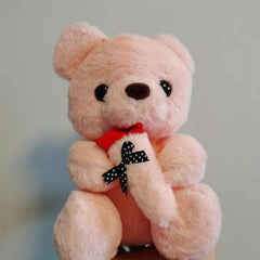 8inch Cartoon Rose Bear Doll Pillow Plush Toy For Weddings