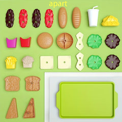 Mini Theater Burger & Fries Kitchen Toy Set