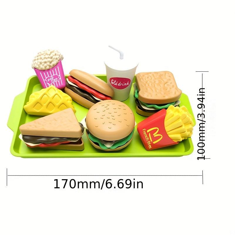 Mini Theater Burger & Fries Kitchen Toy Set