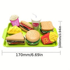 Mini Theater Burger & Fries Kitchen Toy Set