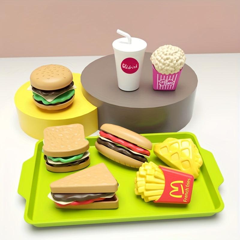 Mini Theater Burger & Fries Kitchen Toy Set