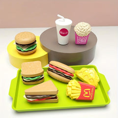 Mini Theater Burger & Fries Kitchen Toy Set