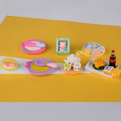 Mini Resin Doll Food Set for Doll House Pretend Play Kitchen Toys