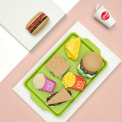 Kids Play House Simulation Toy Hamburger Set Mini Theater Kitchen Toy
