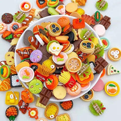 Miniature Kitchen Play Food and Drink Toys Set