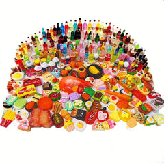 Miniature Kitchen Play Food and Drink Toys Set