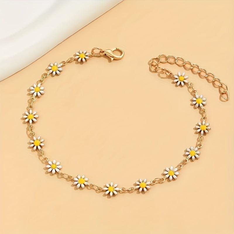 14K Plated Copper Anklet for Everyday Wear & Summer Parties