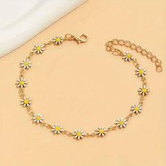 14K Plated Copper Anklet for Everyday Wear & Summer Parties