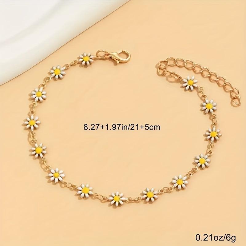 14K Plated Copper Anklet for Everyday Wear & Summer Parties