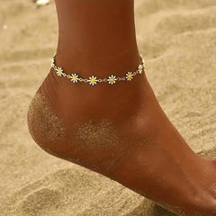 14K Plated Copper Anklet for Everyday Wear & Summer Parties