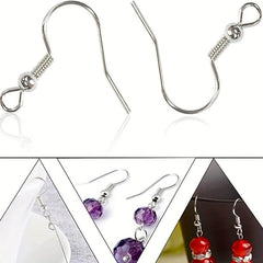 120pcs 925 Sterling Silver Earring Hooks Hypoallergenic Ear Wires Nickel